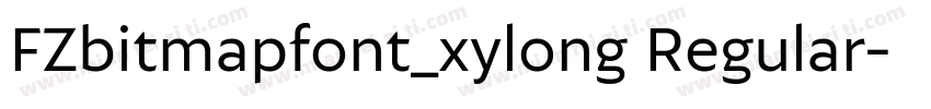 FZbitmapfont_xylong Regular字体转换